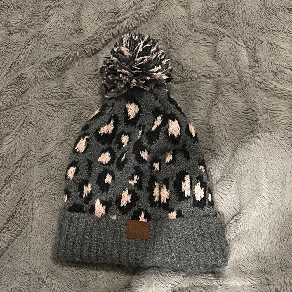 CC Leopard Beanie